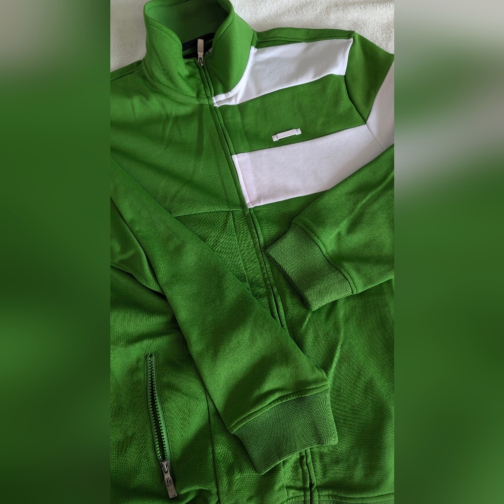 ECKO UNTLD Green and White Track Jacket